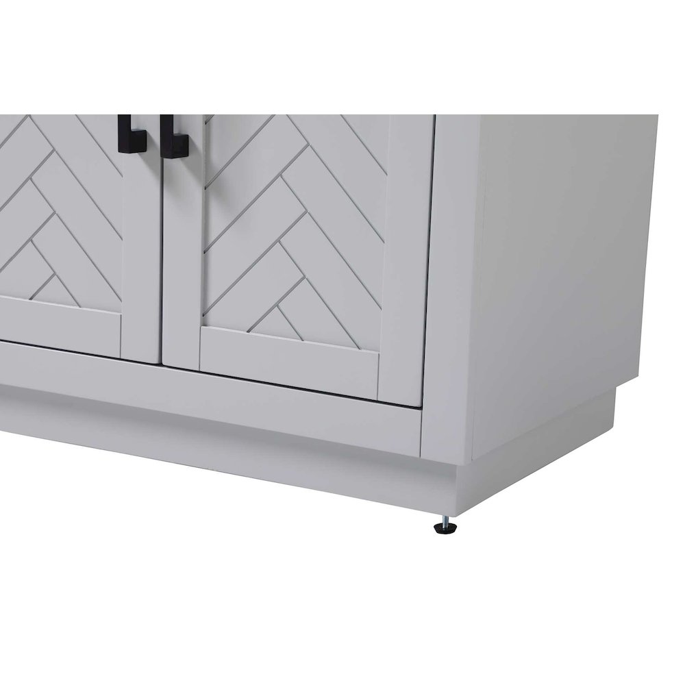28 inch Bath Storage Cabinet in Grey. Picture 6