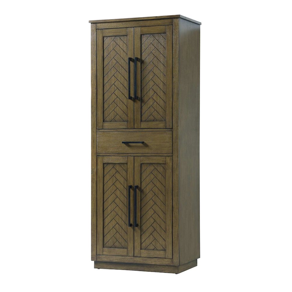 28 inch Bath Storage Cabinet in Hazel Oak. Picture 1