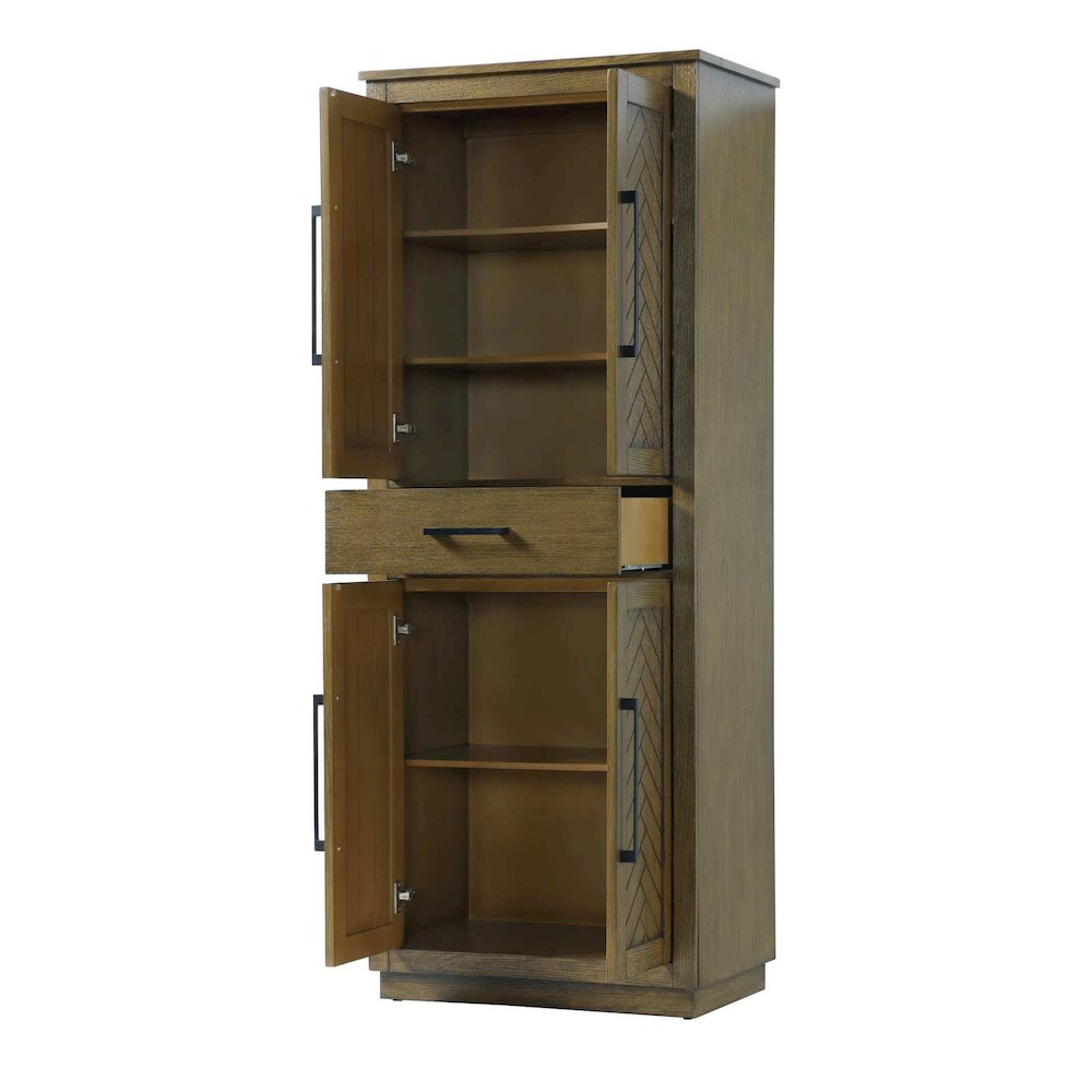28 inch Bath Storage Cabinet in Hazel Oak. Picture 2