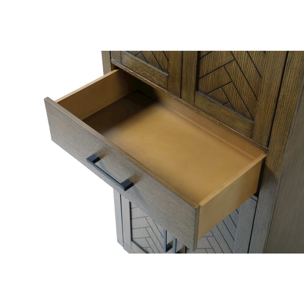 28 inch Bath Storage Cabinet in Hazel Oak. Picture 5