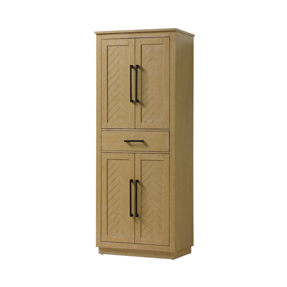 28 inch Bath Storage Cabinet in Linen oak. Picture 1