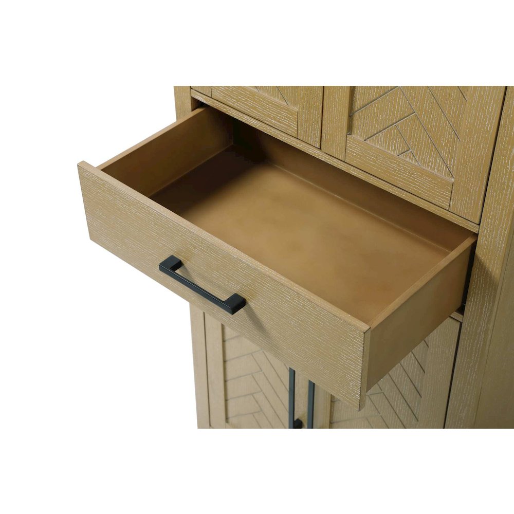 28 inch Bath Storage Cabinet in Linen oak. Picture 5