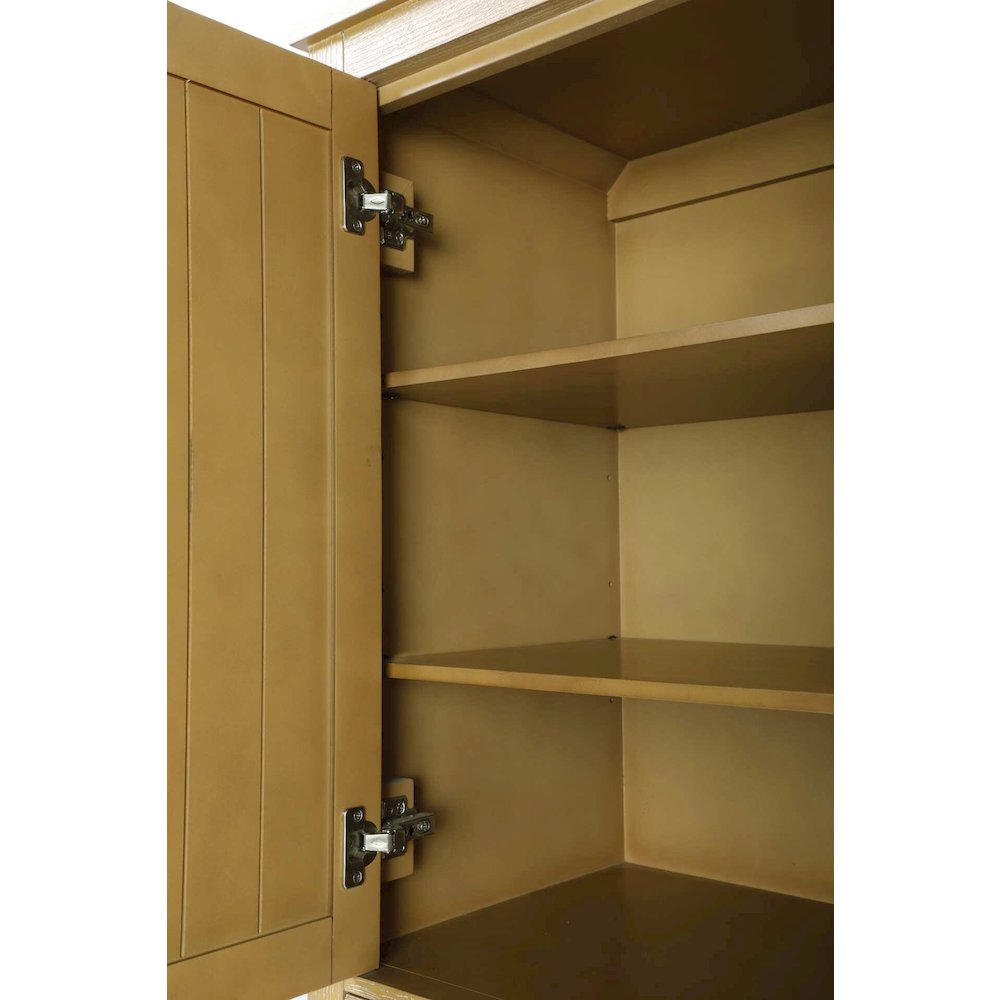 28 inch Bath Storage Cabinet in Linen oak. Picture 6