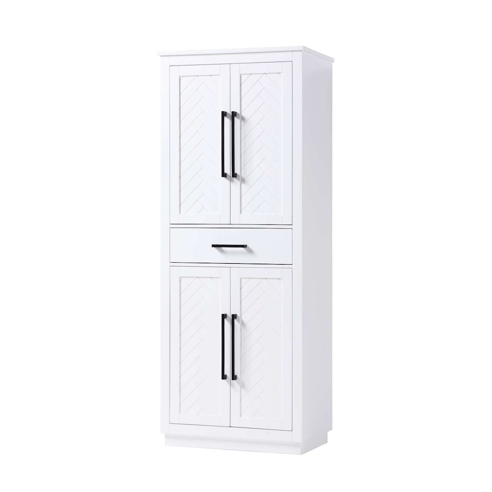 28 inch Bath Storage Cabinet in White. Picture 1