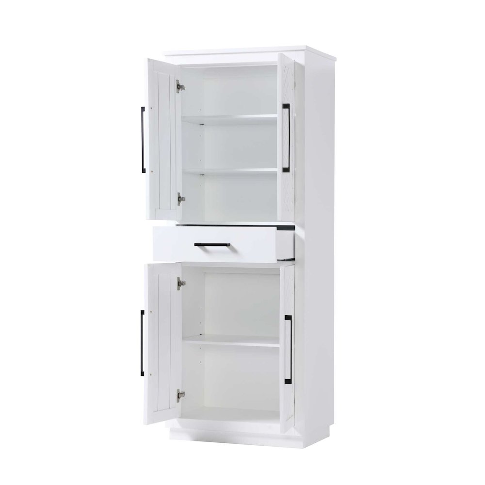 28 inch Bath Storage Cabinet in White. Picture 2