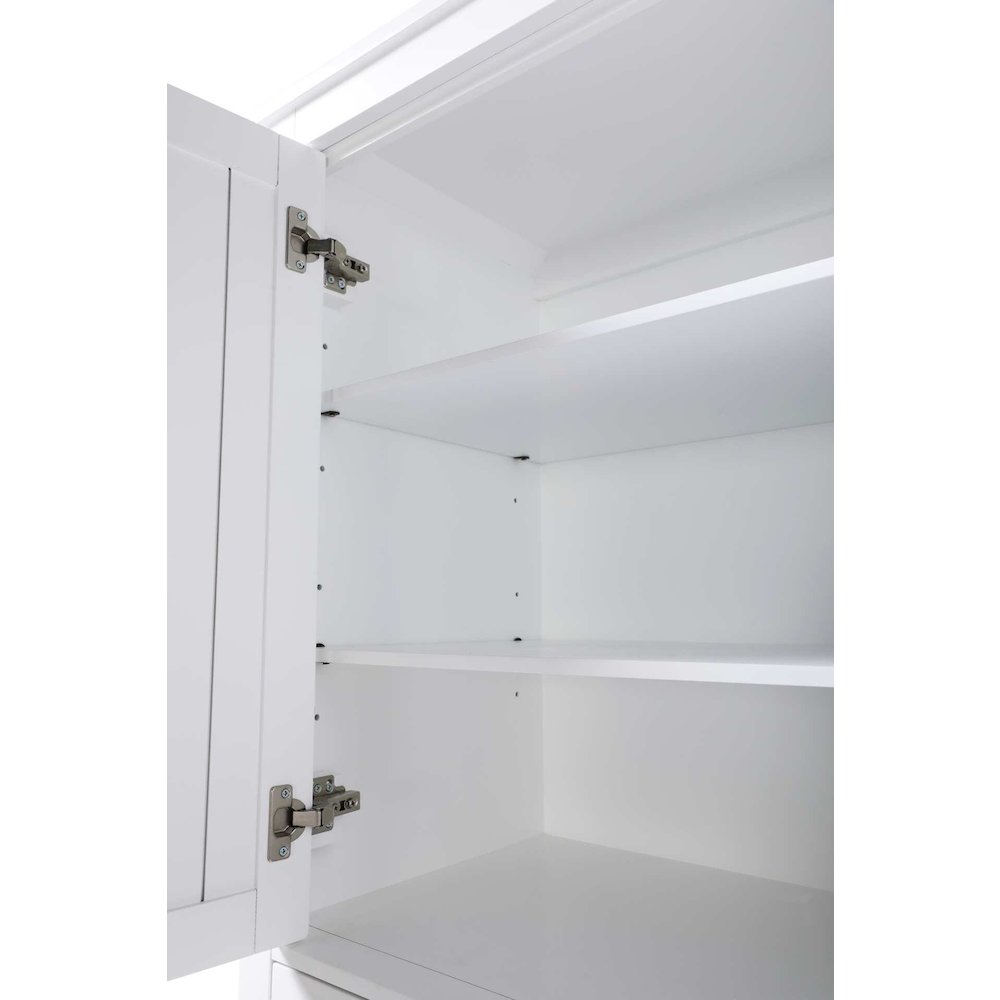 28 inch Bath Storage Cabinet in White. Picture 5