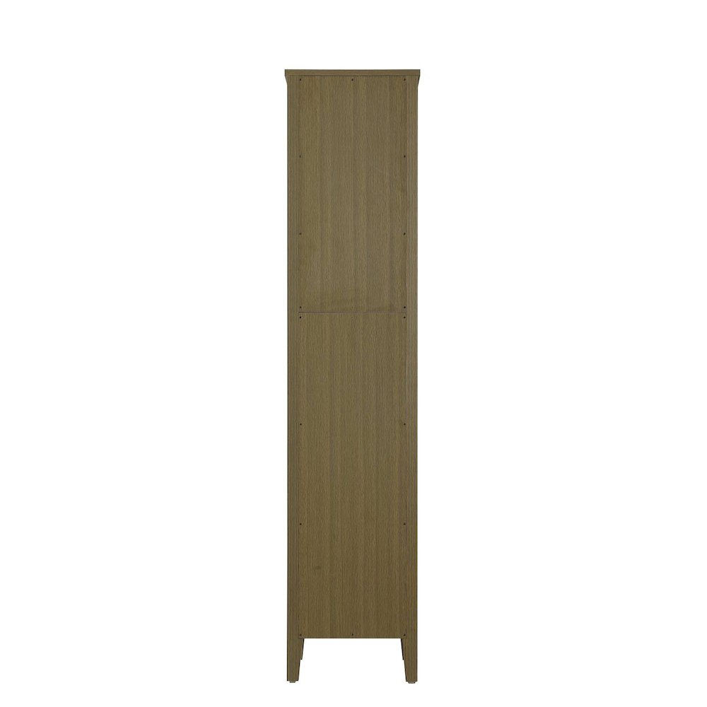 16 Inch Bath Storage Cabinet in Chestnut Brown. Picture 7