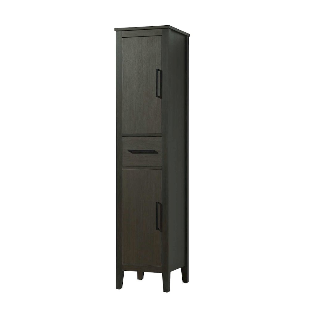 16 Inch Bath Storage Cabinet in Mocha Brown. Picture 1