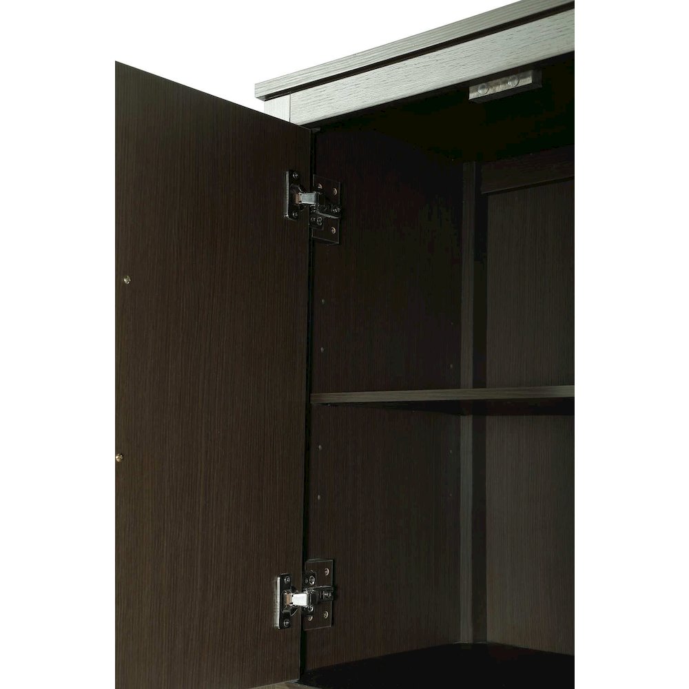 16 Inch Bath Storage Cabinet in Mocha Brown. Picture 6