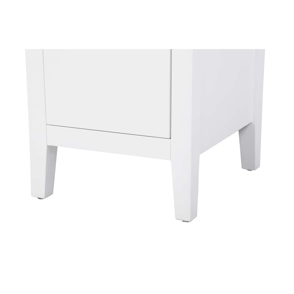 16 Inch Bath Storage Cabinet in White. Picture 5