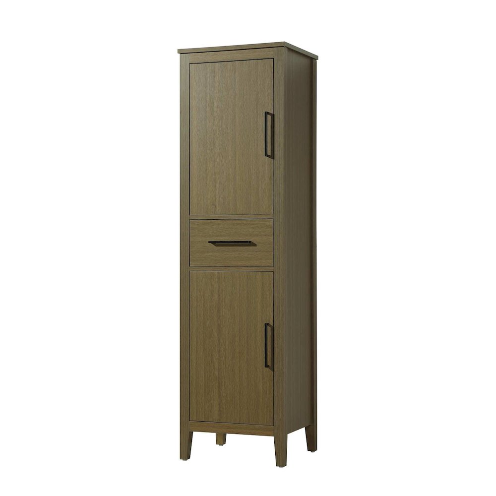 20 Inch Bath Storage Cabinet in Chestnut Brown. Picture 1