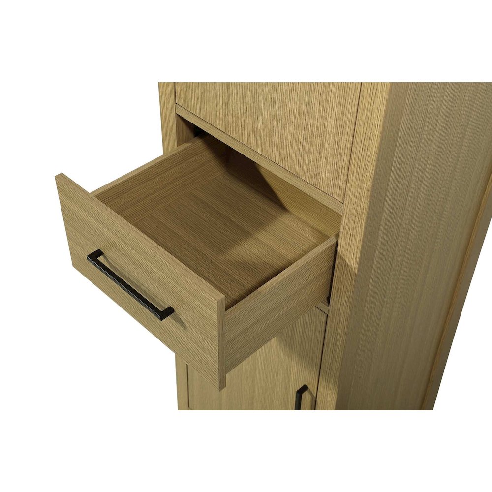 20 Inch Bath Storage Cabinet in Honey Brown. Picture 3