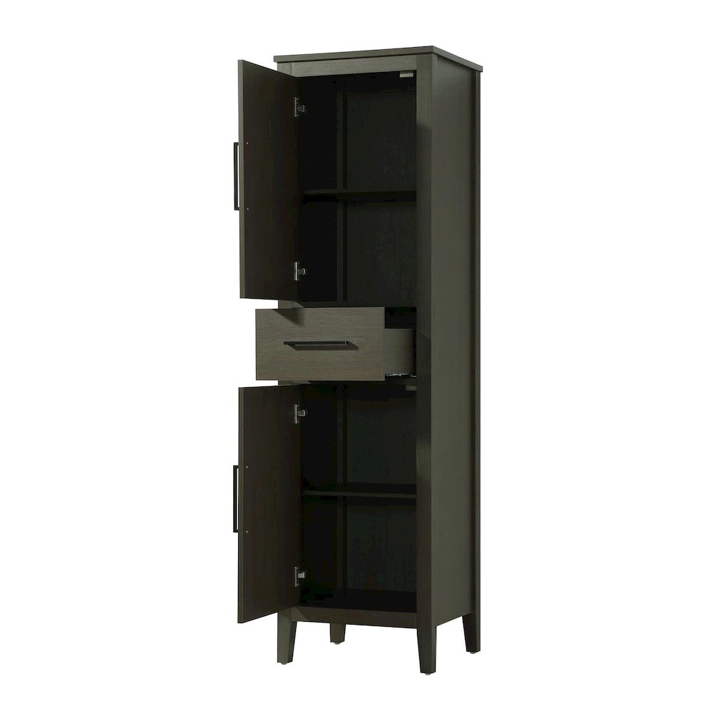 20 Inch Bath Storage Cabinet in Mocha Brown. Picture 2