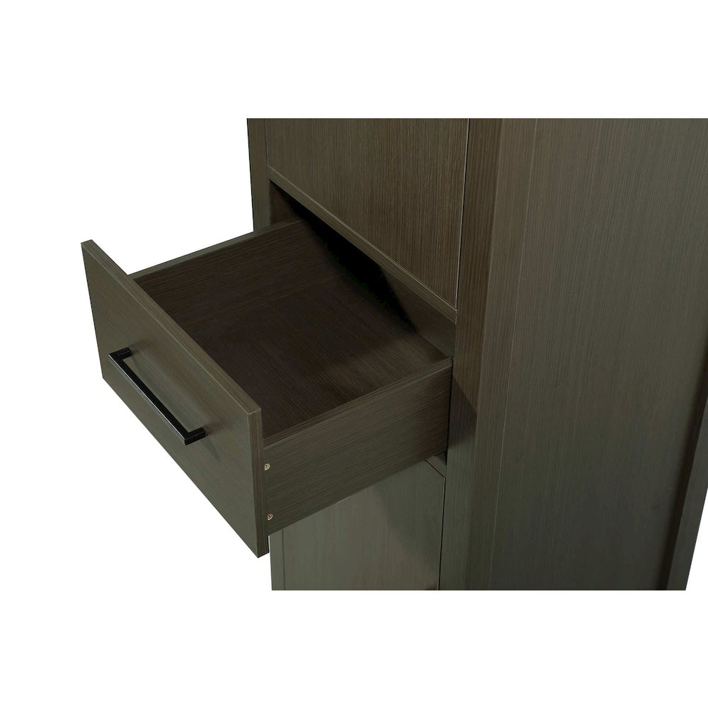 20 Inch Bath Storage Cabinet in Mocha Brown. Picture 3