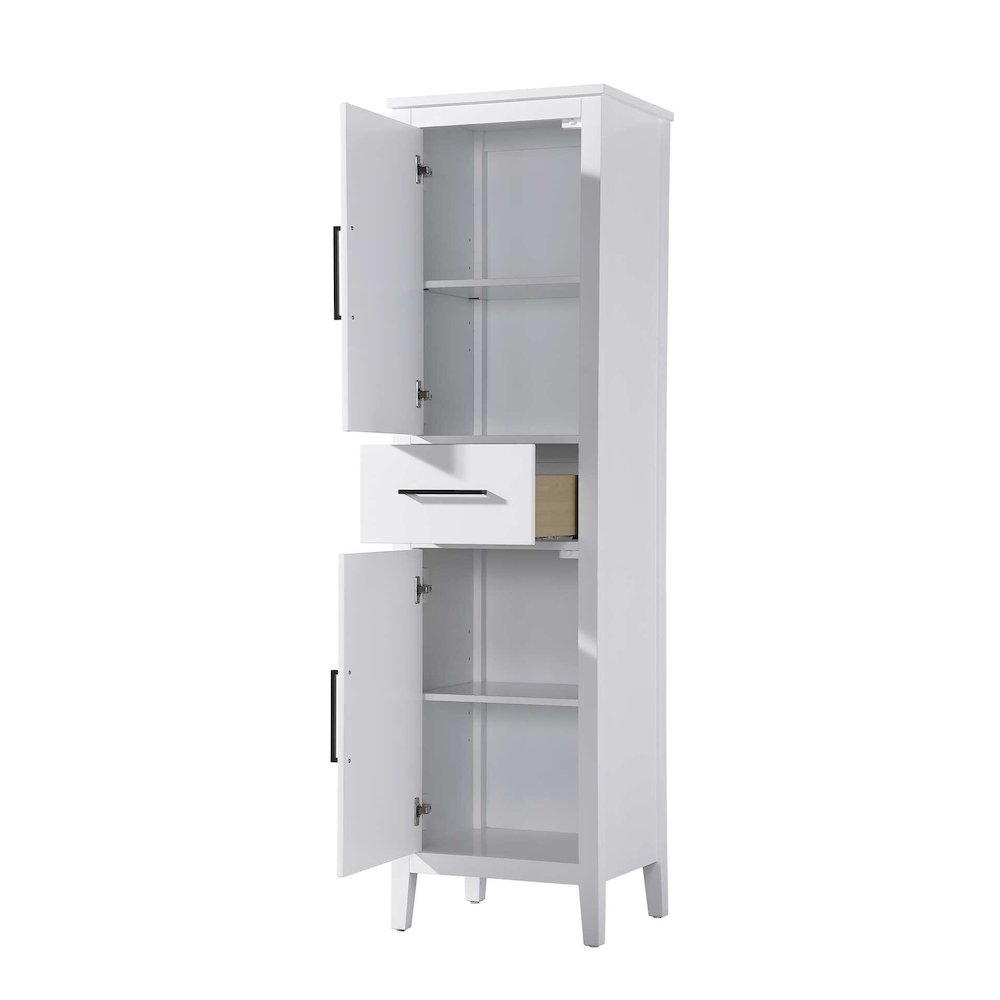 20 Inch Bath Storage Cabinet in White. Picture 2