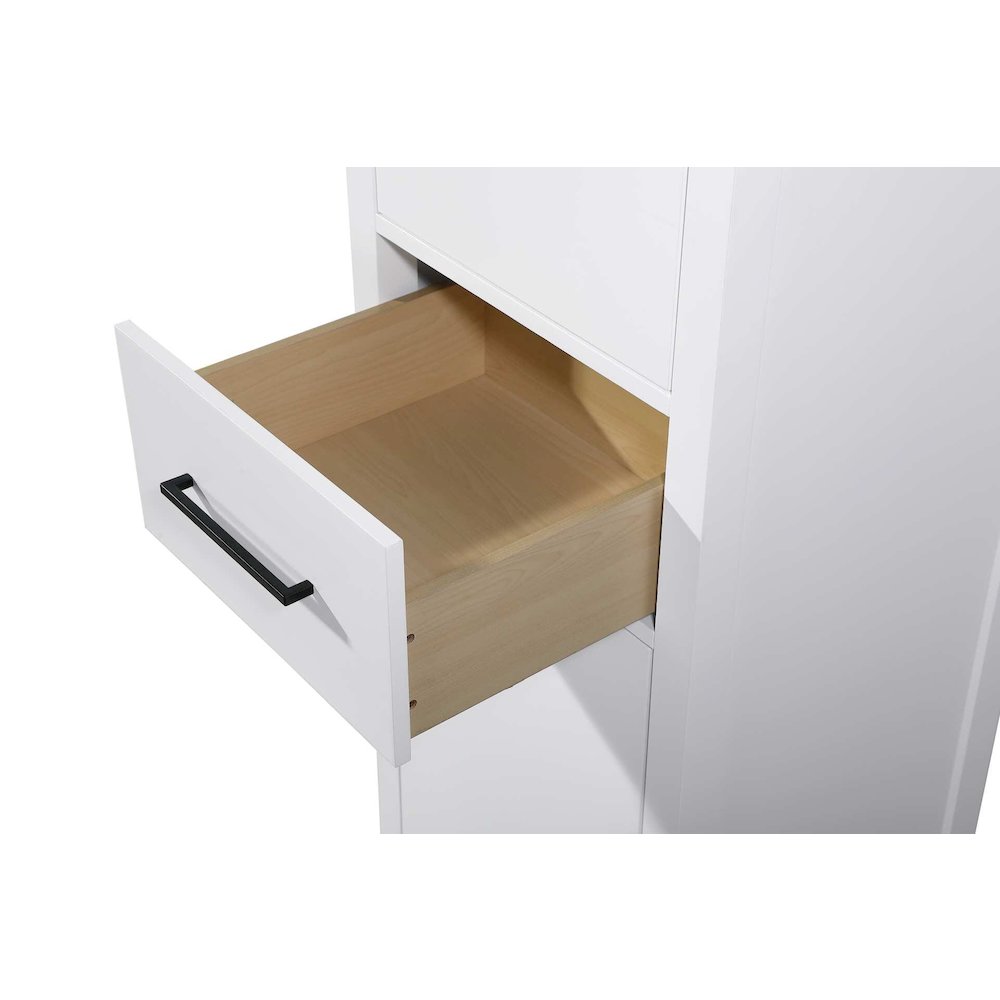 20 Inch Bath Storage Cabinet in White. Picture 3