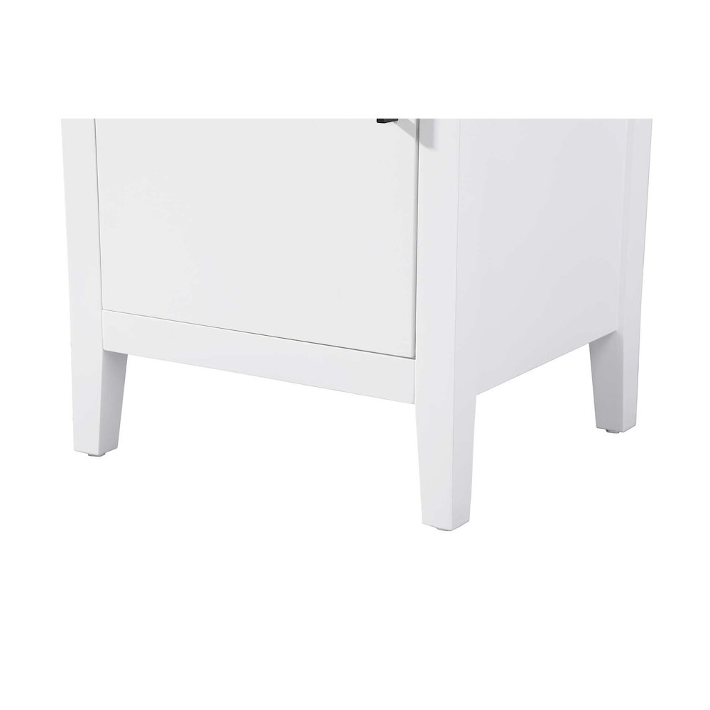 20 Inch Bath Storage Cabinet in White. Picture 5