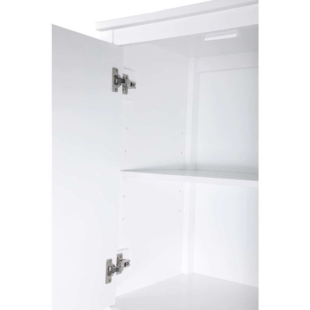 20 Inch Bath Storage Cabinet in White. Picture 6