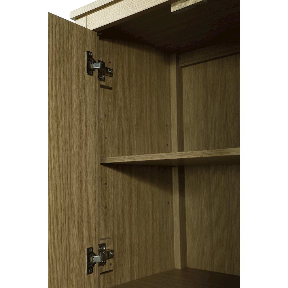 24 Inch Bath Storage Cabinet in Chestnut Brown. Picture 6