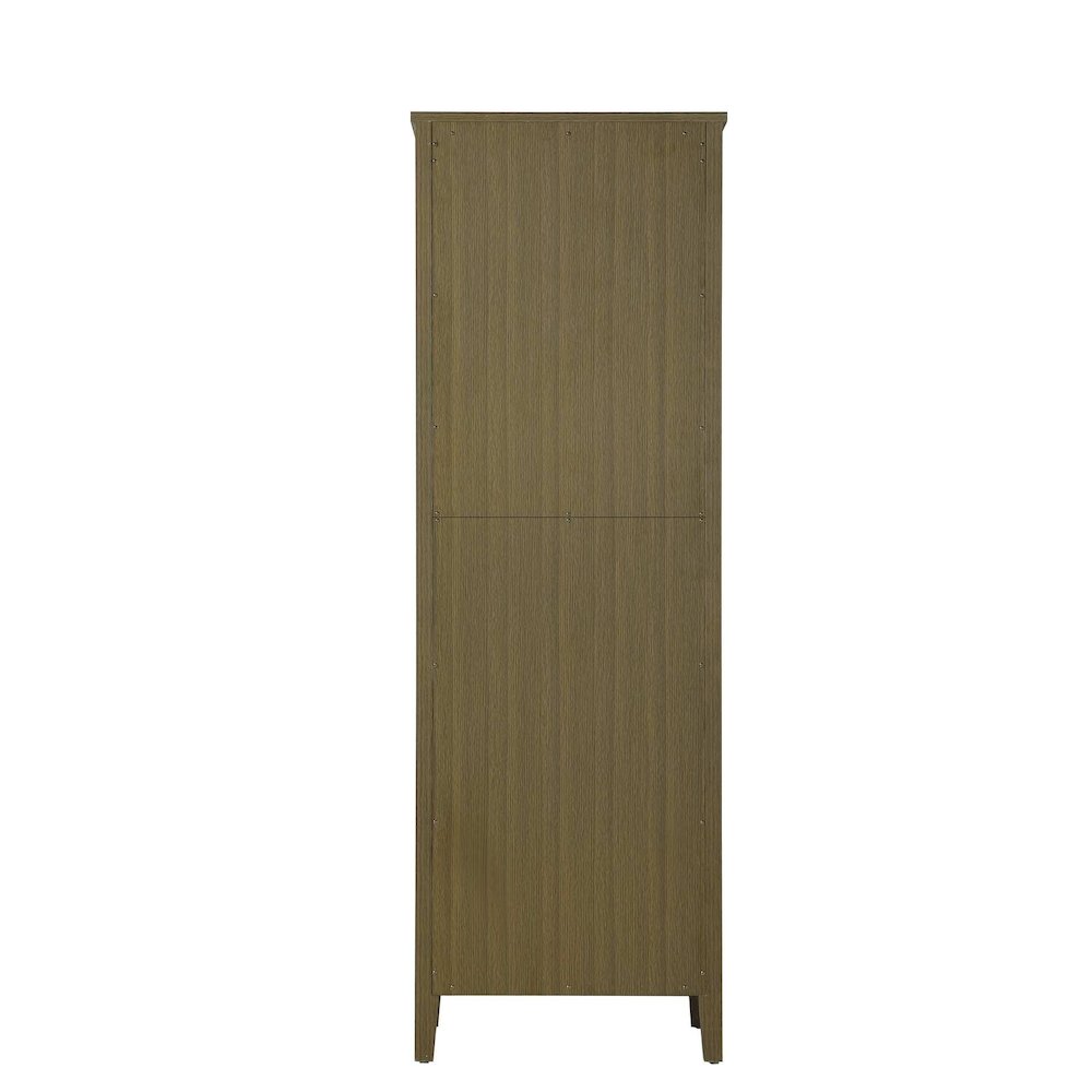 24 Inch Bath Storage Cabinet in Chestnut Brown. Picture 7