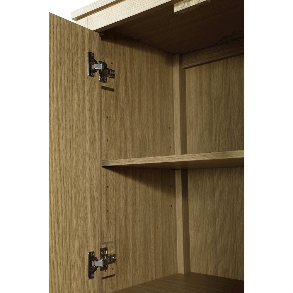 24 Inch Bath Storage Cabinet in Honey Brown. Picture 6