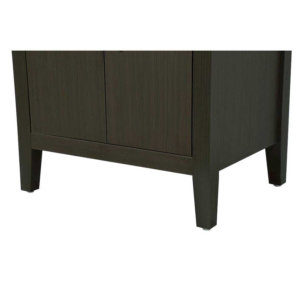 24 Inch Bath Storage Cabinet in Mocha Brown. Picture 5