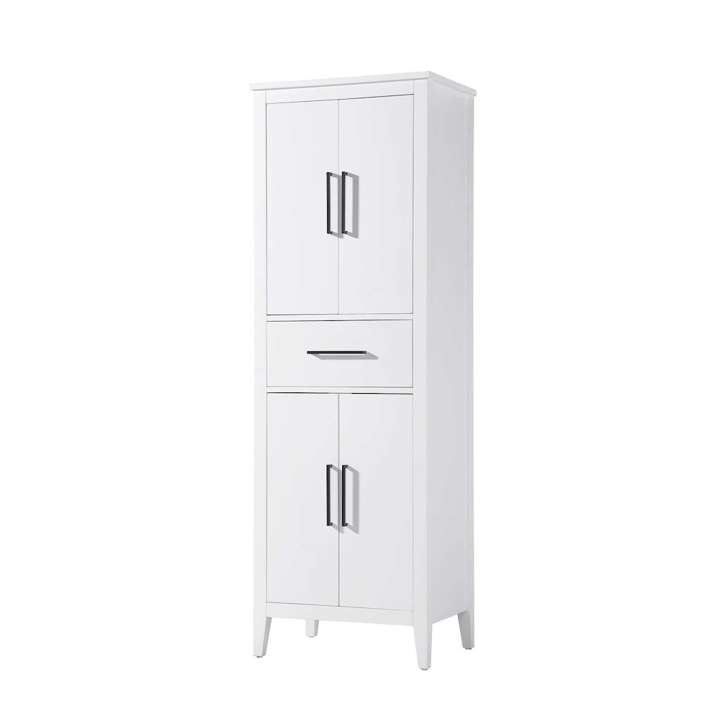 24 Inch Bath Storage Cabinet in White. Picture 1