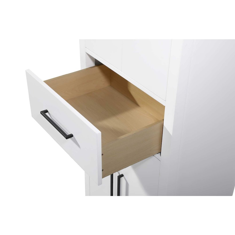 24 Inch Bath Storage Cabinet in White. Picture 3
