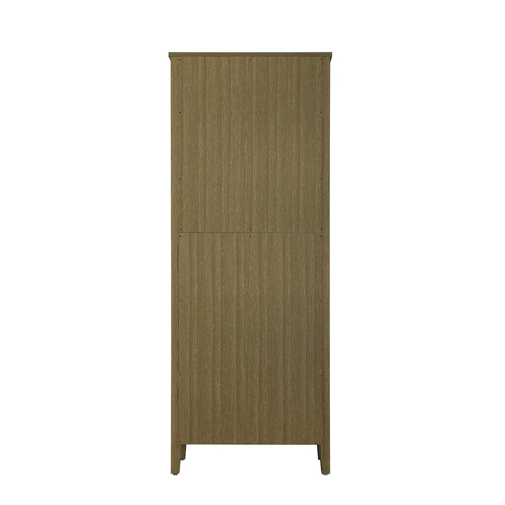 28 Inch Bath Storage Cabinet in Chestnut Brown. Picture 7
