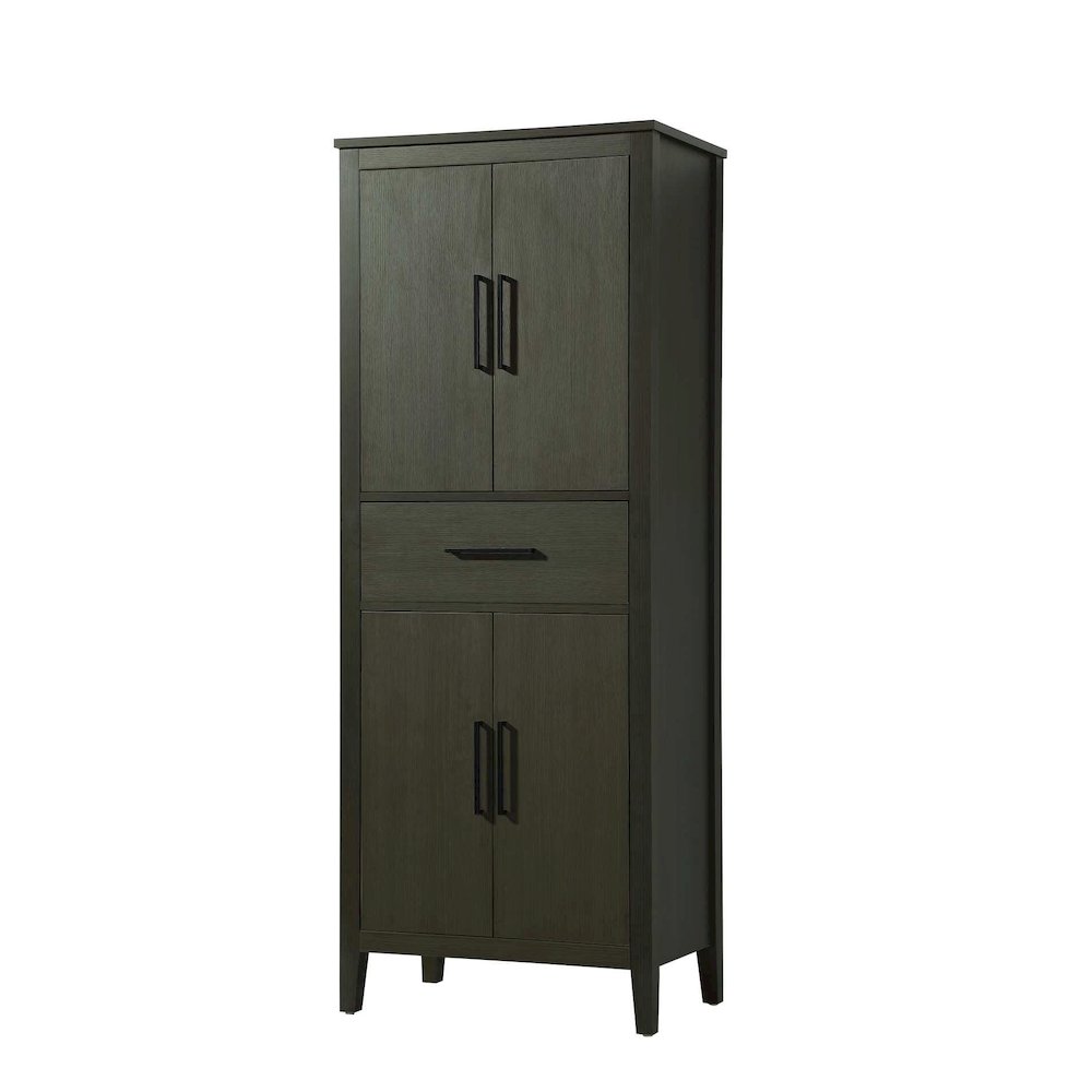 28 Inch Bath Storage Cabinet in Mocha Brown. Picture 1