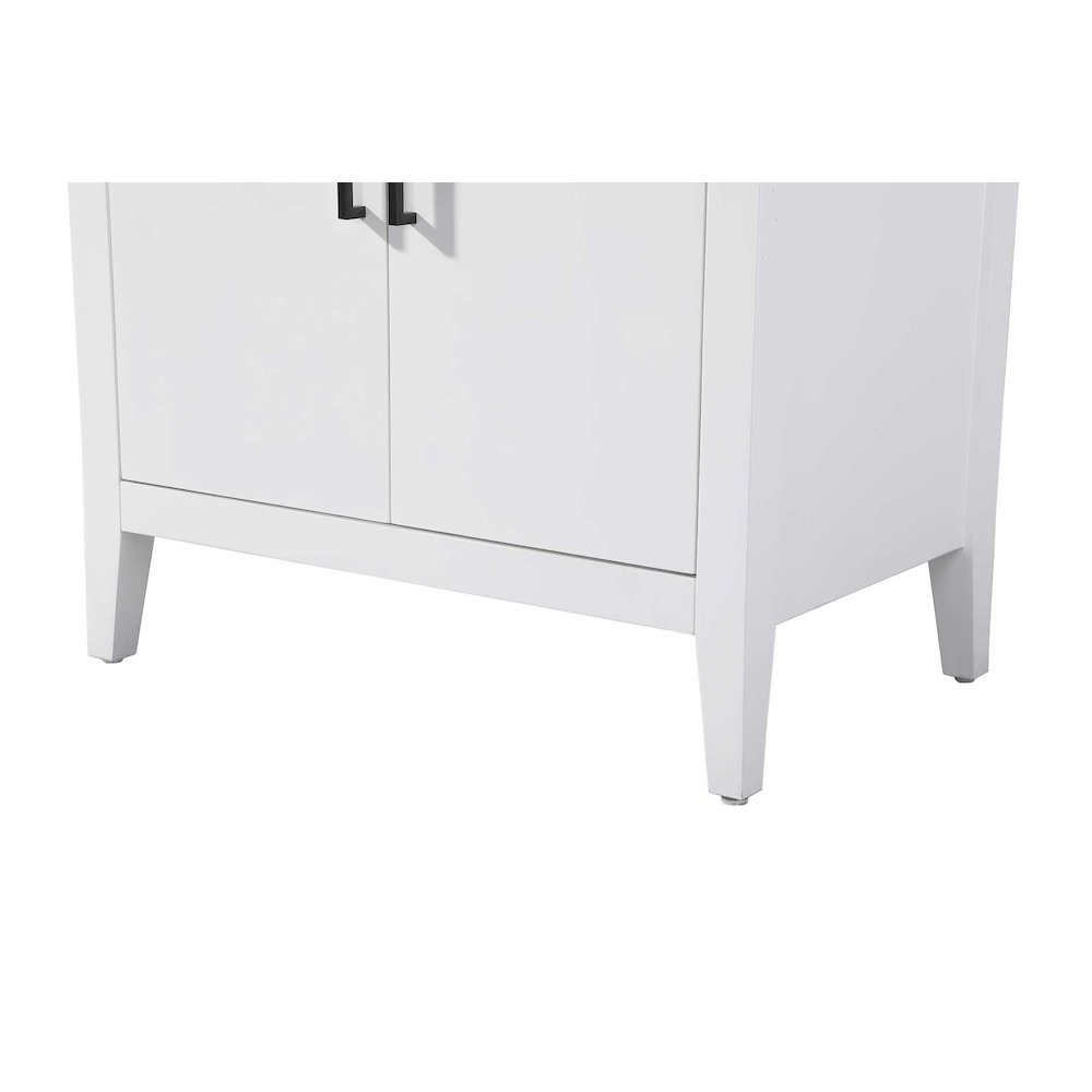 28 Inch Bath Storage Cabinet in White. Picture 5
