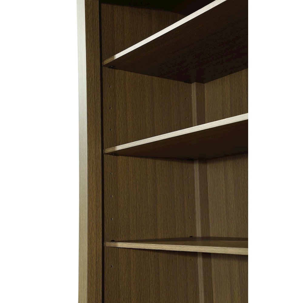 16 Inch Open Shelving Bath Storage Cabinet in Chestnut Brown. Picture 3