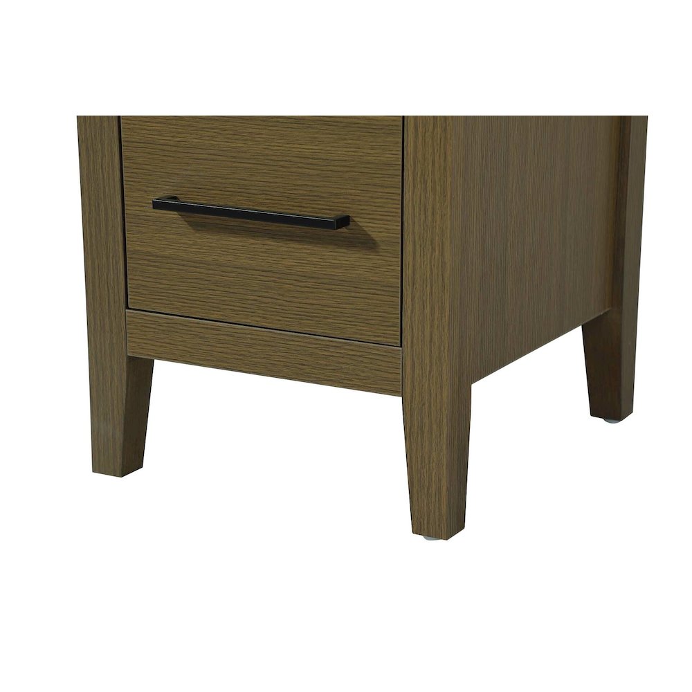 16 Inch Open Shelving Bath Storage Cabinet in Chestnut Brown. Picture 5