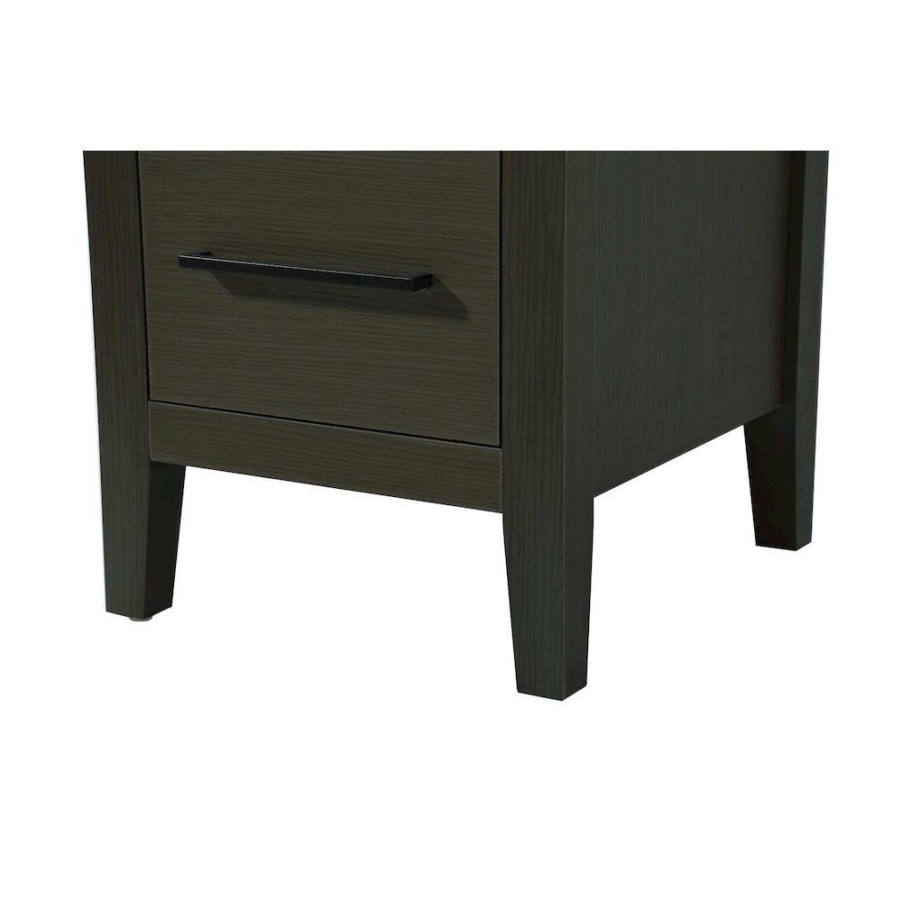 16 Inch Open Shelving Bath Storage Cabinet in Mocha Brown. Picture 4