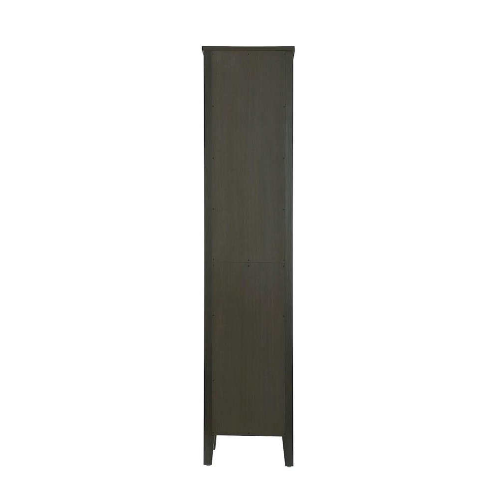 16 Inch Open Shelving Bath Storage Cabinet in Mocha Brown. Picture 6