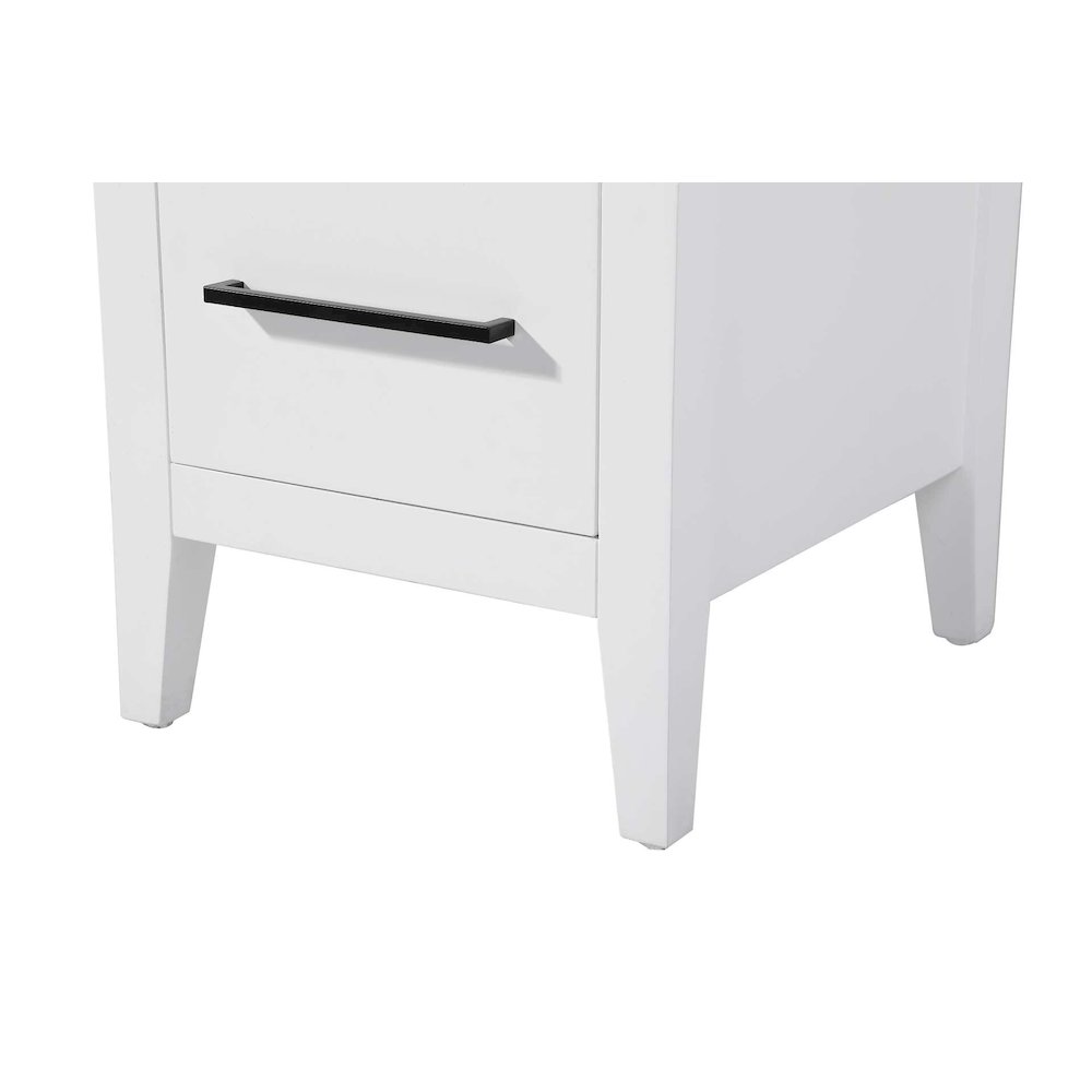 16 Inch Open Shelving Bath Storage Cabinet in White. Picture 5