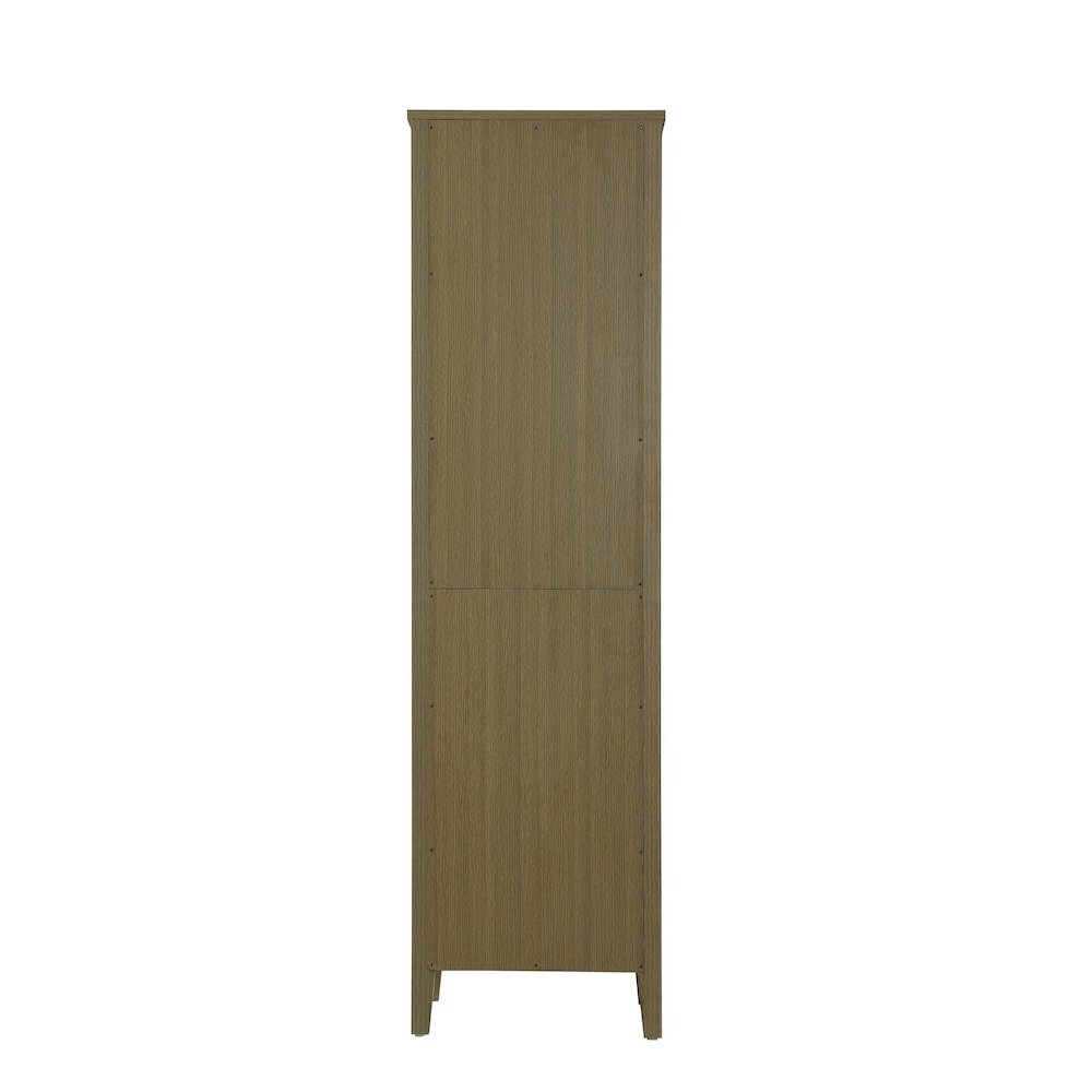 20 Inch Open Shelving Bath Storage Cabinet in Chestnut Brown. Picture 6