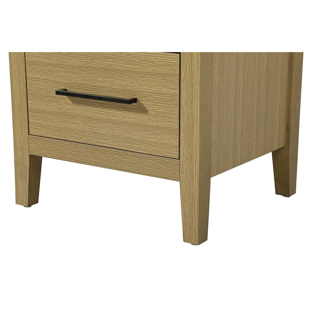 20 Inch Open Shelving Bath Storage Cabinet in Honey Brown. Picture 5