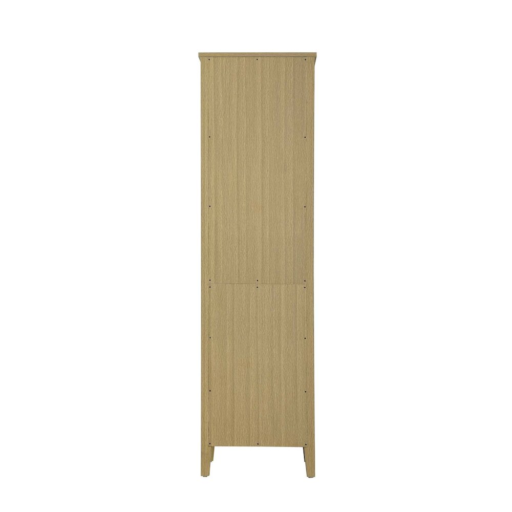 20 Inch Open Shelving Bath Storage Cabinet in Honey Brown. Picture 6