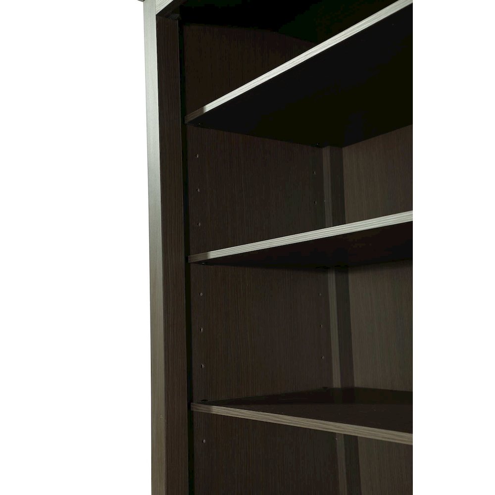 20 Inch Open Shelving Bath Storage Cabinet in Mocha Brown. Picture 4