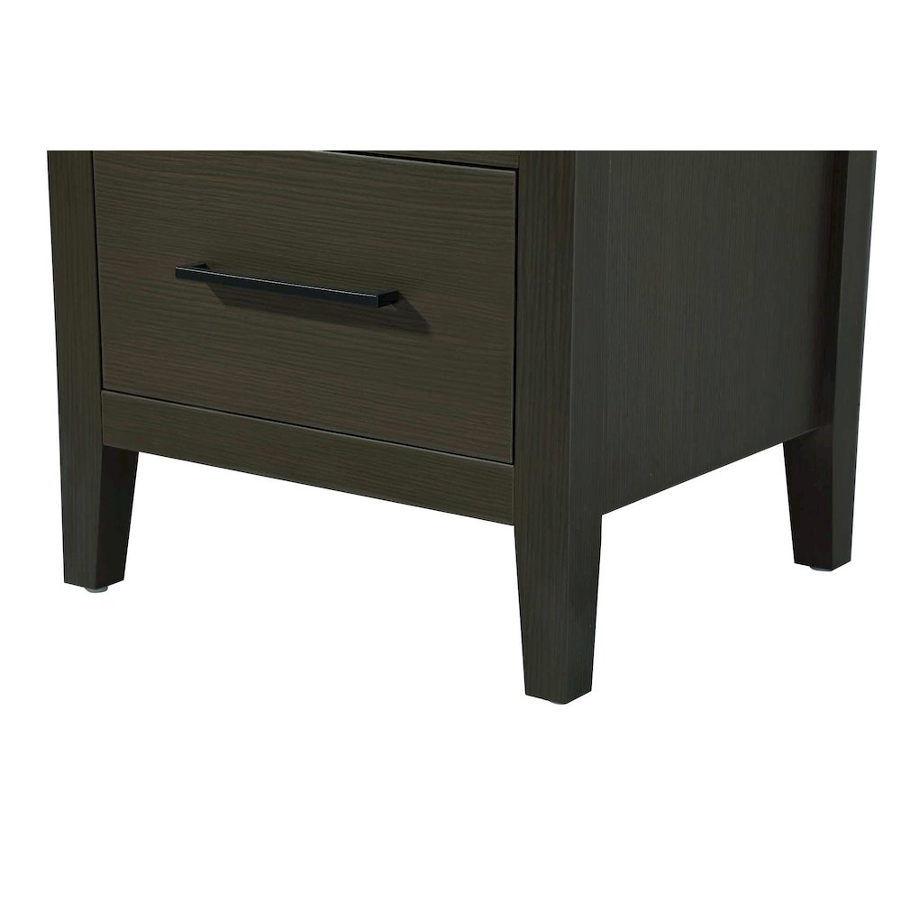 20 Inch Open Shelving Bath Storage Cabinet in Mocha Brown. Picture 5