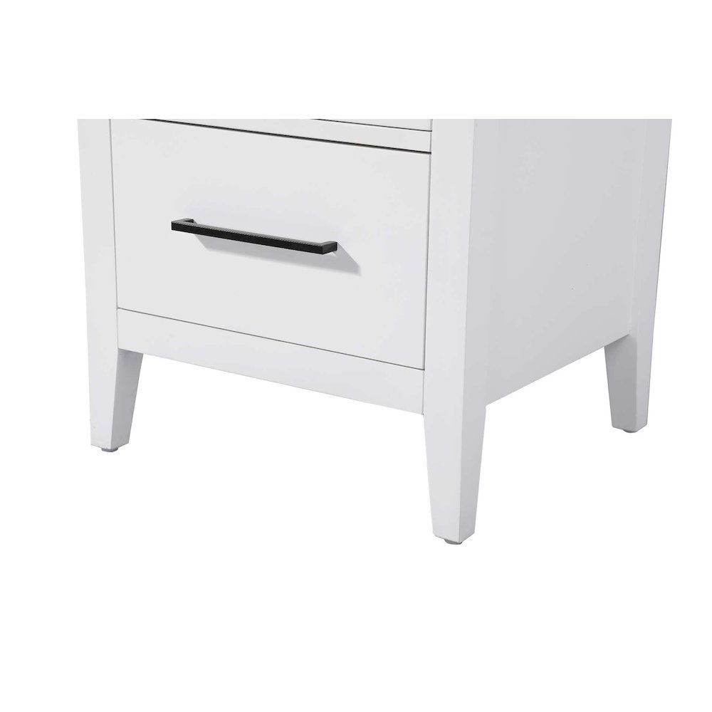 20 Inch Open Shelving Bath Storage Cabinet in White. Picture 5