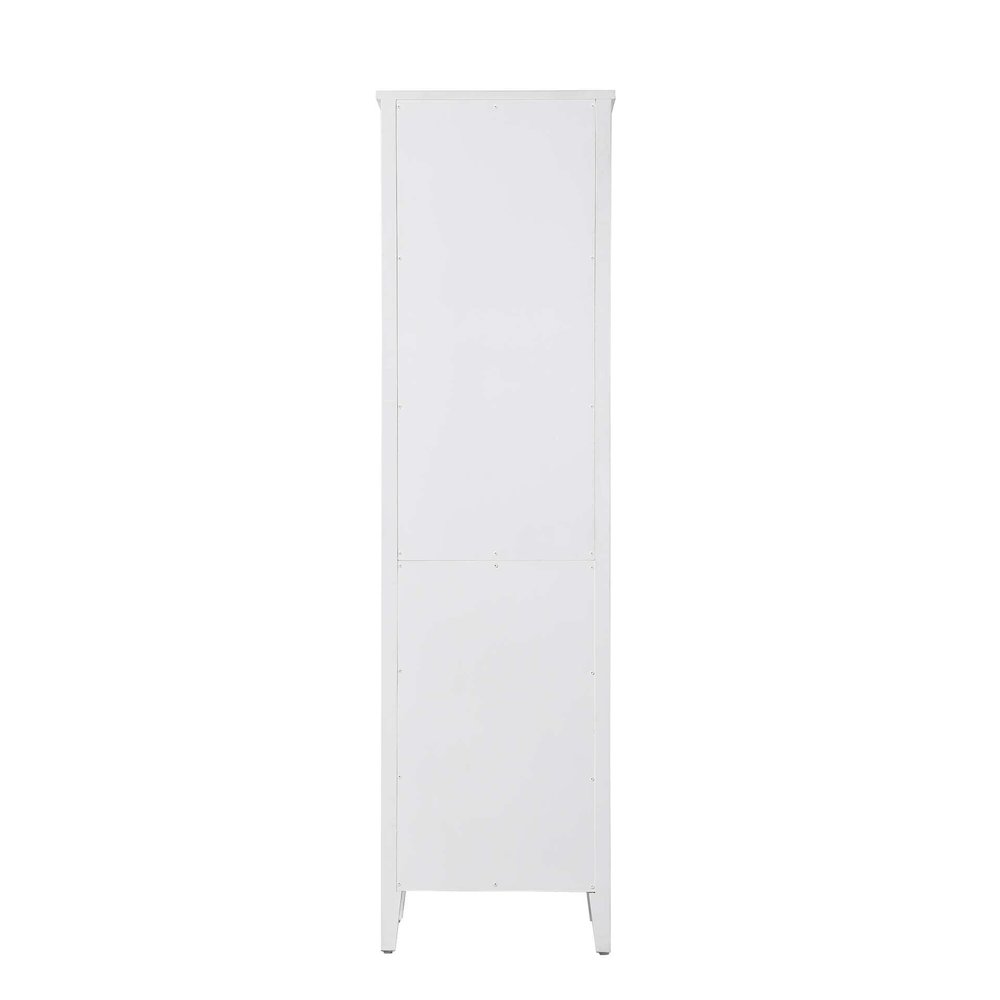 20 Inch Open Shelving Bath Storage Cabinet in White. Picture 6