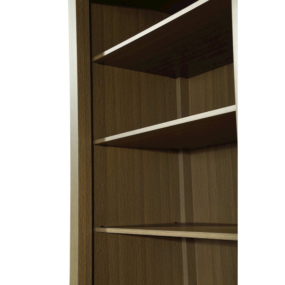24 Inch Open Shelving Bath Storage Cabinet in Chestnut Brown. Picture 3
