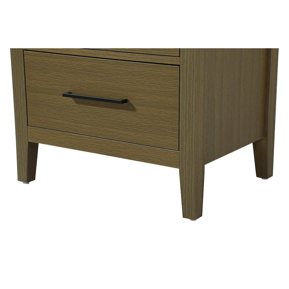 24 Inch Open Shelving Bath Storage Cabinet in Chestnut Brown. Picture 5