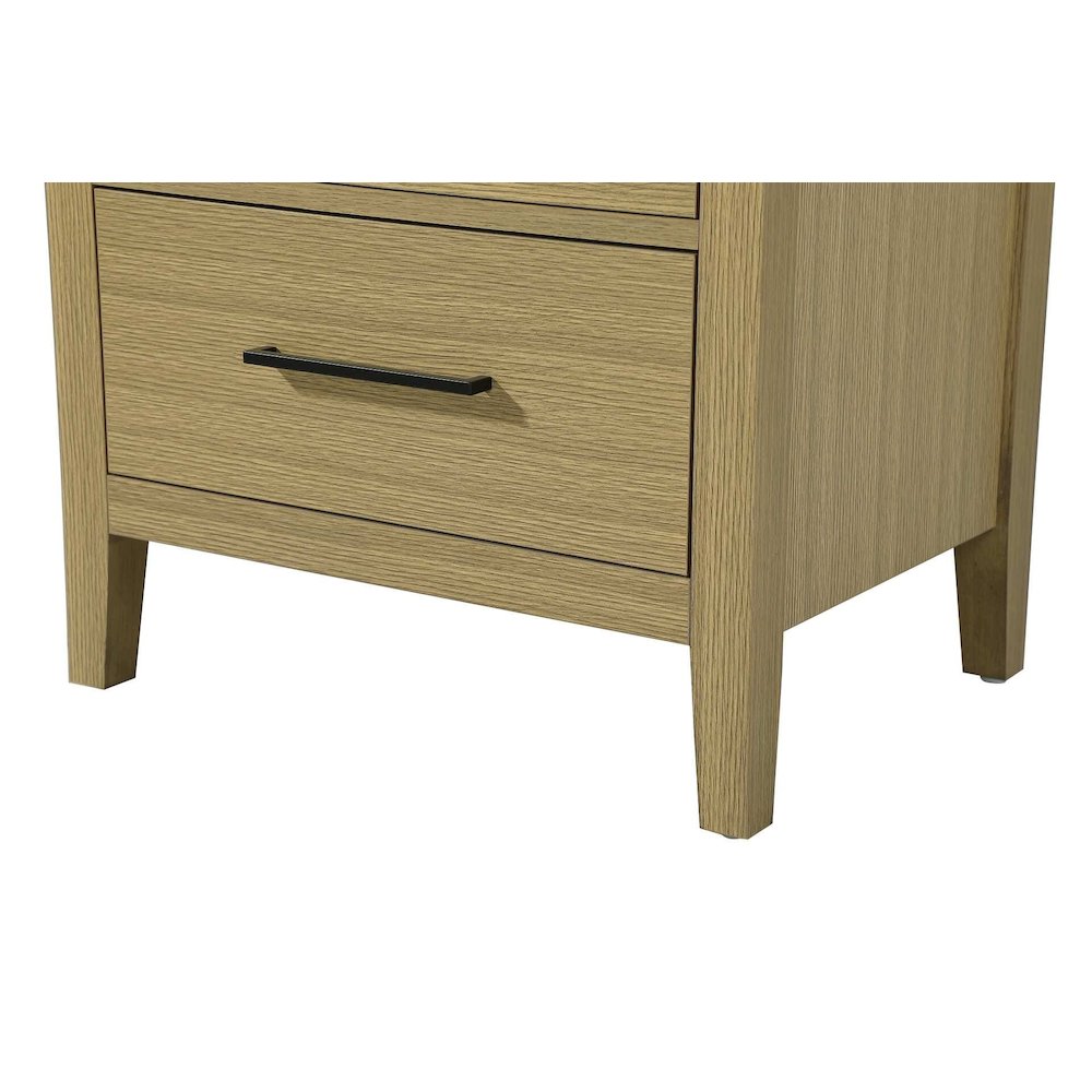 24 Inch Open Shelving Bath Storage Cabinet in Honey Brown. Picture 5
