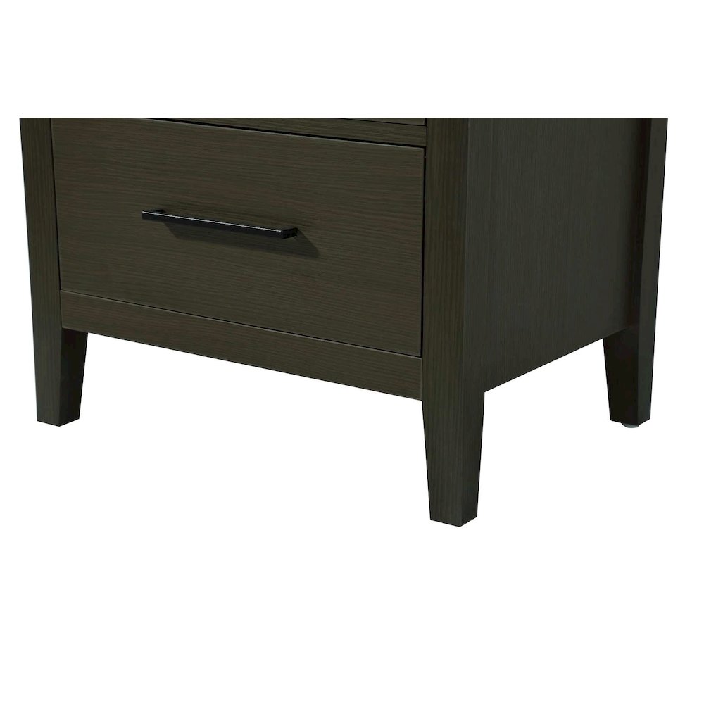 24 Inch Open Shelving Bath Storage Cabinet in Mocha Brown. Picture 5