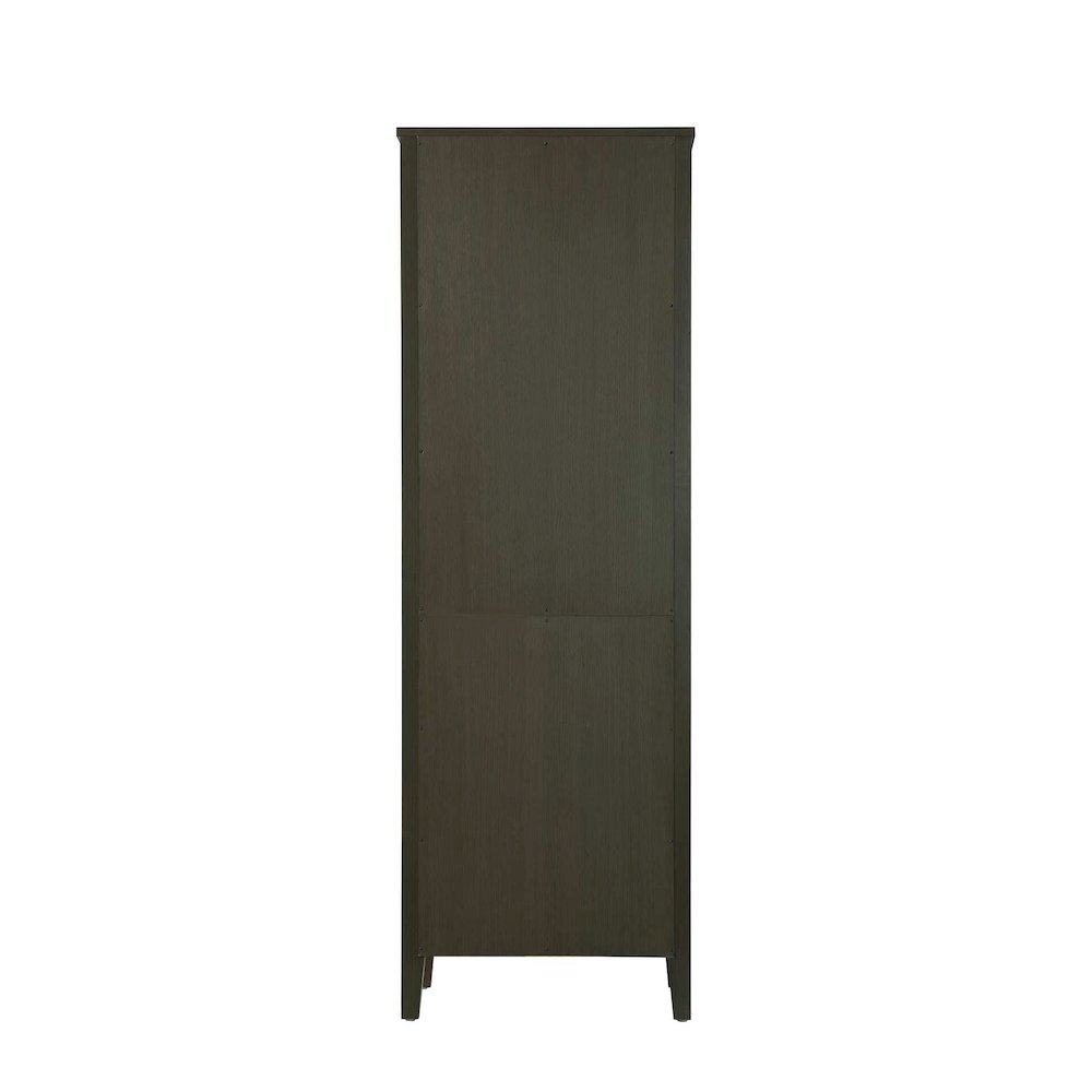 24 Inch Open Shelving Bath Storage Cabinet in Mocha Brown. Picture 6