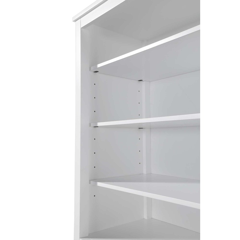 24 Inch Open Shelving Bath Storage Cabinet in White. Picture 3