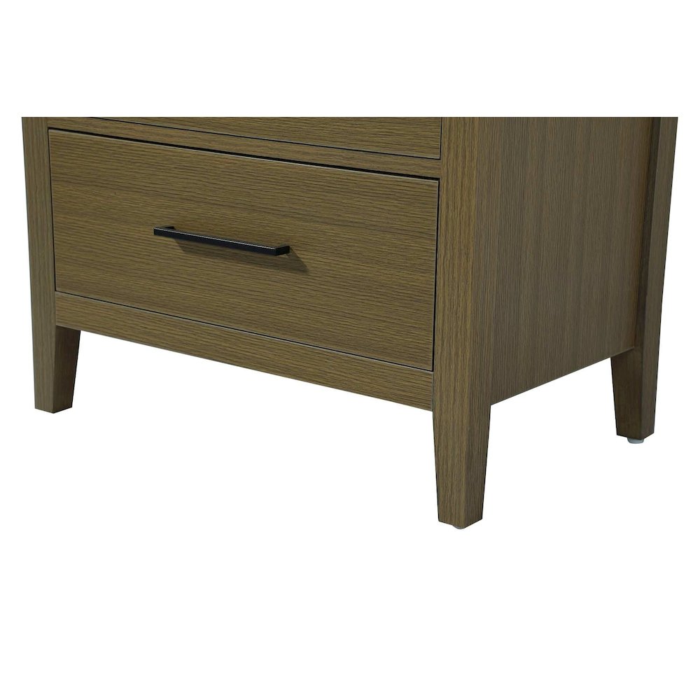 28 Inch Open Shelving Bath Storage Cabinet in Chestnut Brown. Picture 5